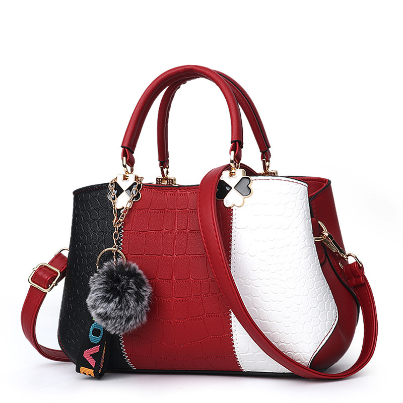 Stone pattern messenger bag handbag for women