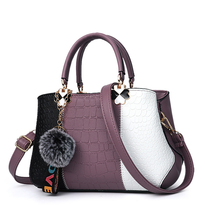 Stone pattern messenger bag handbag for women