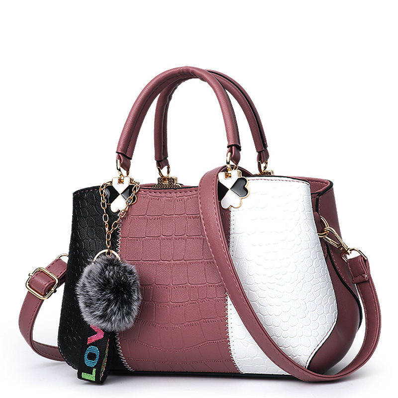 Stone pattern messenger bag handbag for women